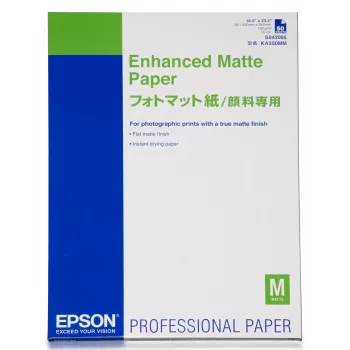 Epson Enhanced Matte Popierius, DIN A2, 192 g/m², 50 lapų, 42 cm, Matinis, 260 µm