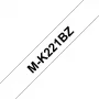 Juostelė etikečių spausdinimui Brother M-K221BZ, juoda ant baltos, 9 mm x 8 m