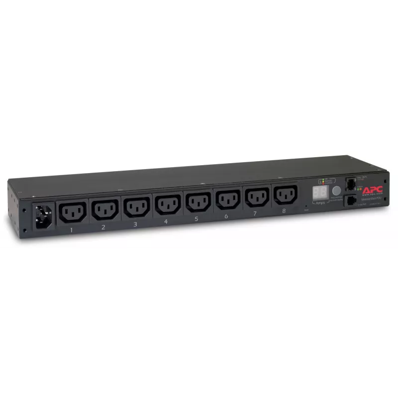 APC AP7820B išmanusis maitinimo skirstytuvas (PDU) 8 AC lizdų 0U/1U juodas