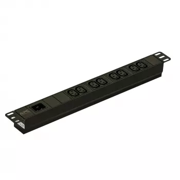 APC Easy Basic Rack PDU EPDU1016B 1U 1 fazė 3.7kW 230V 16A 8x C13 lizdai IEC60320 C20 įvadas