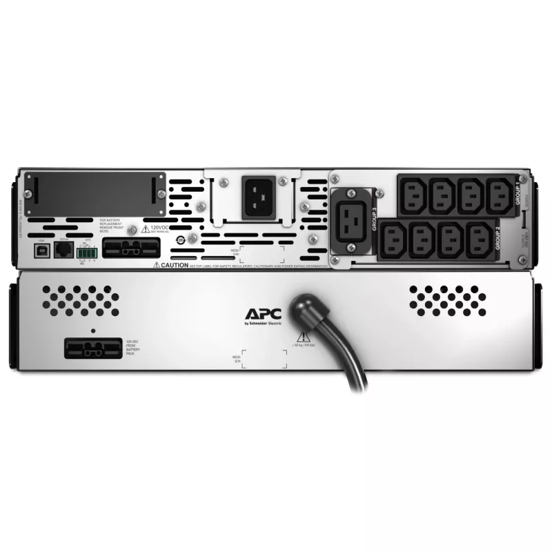 APC Smart-UPS X SMX2200RMHV2U - 2200VA, 8x C13 + 1x C19 lizdas, USB, praplečiamas veikimo laikas
