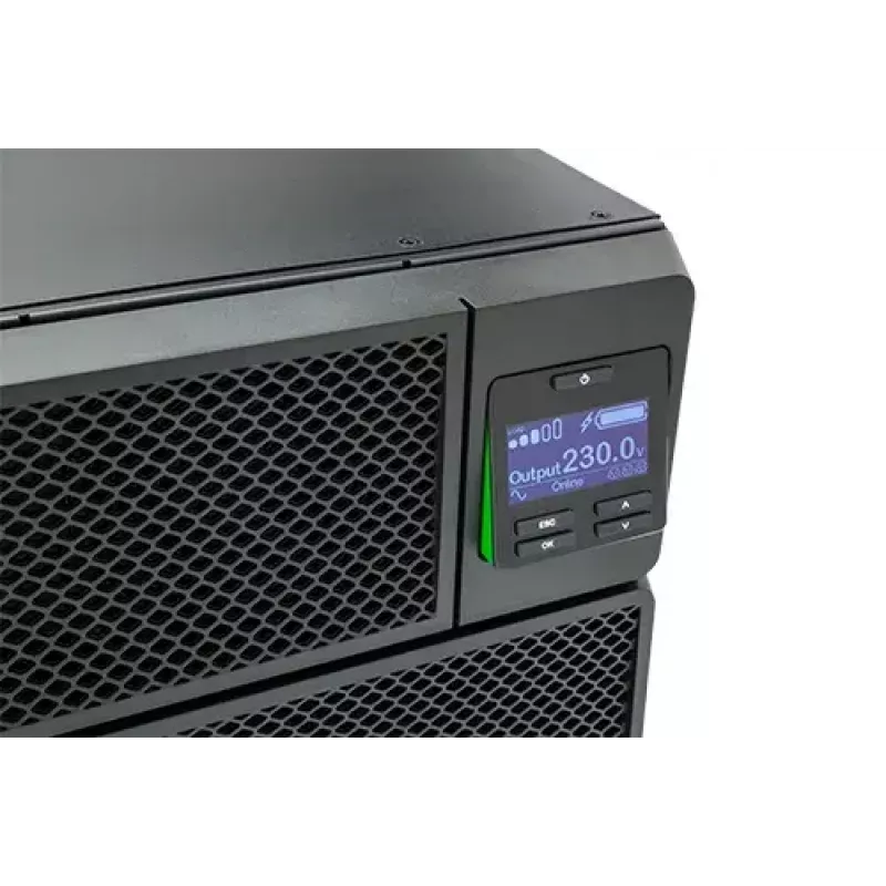 APC Smart-UPS On-Line SRT8KRMXLI – 8kW/VA, 6x C13 + 4x C19 + kietasis prijungimas, 1 fazė, montuojamas į stelažą, integruota tinklo valdymo kortelė