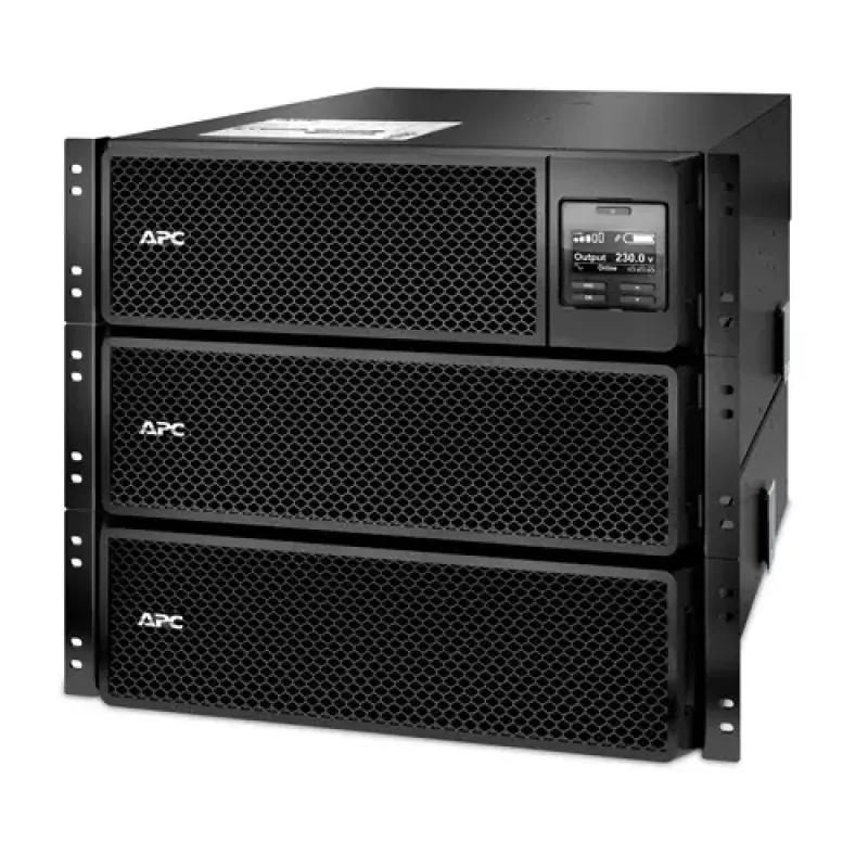 APC Smart-UPS On-Line SRT8KRMXLI – 8kW/VA, 6x C13 + 4x C19 + kietasis prijungimas, 1 fazė, montuojamas į stelažą, integruota tinklo valdymo kortelė