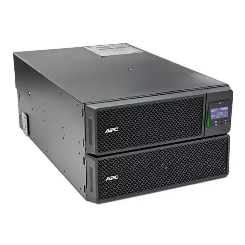 APC Smart-UPS On-Line SRT8KRMXLI – 8kW/VA, 6x C13 + 4x C19 + kietasis prijungimas, 1 fazė, montuojamas į stelažą, integruota tinklo valdymo kortelė