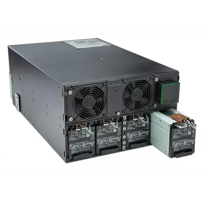 APC Smart-UPS On-Line SRT8KRMXLI – 8kW/VA, 6x C13 + 4x C19 + kietasis prijungimas, 1 fazė, montuojamas į stelažą, integruota tinklo valdymo kortelė