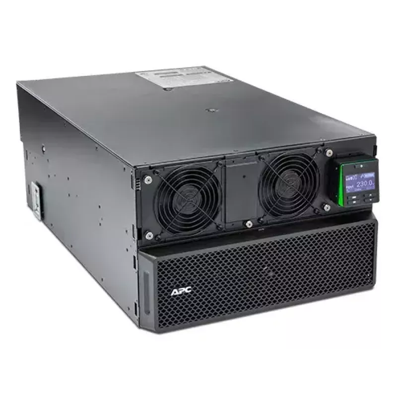 APC Smart-UPS On-Line SRT8KRMXLI – 8kW/VA, 6x C13 + 4x C19 + kietasis prijungimas, 1 fazė, montuojamas į stelažą, integruota tinklo valdymo kortelė