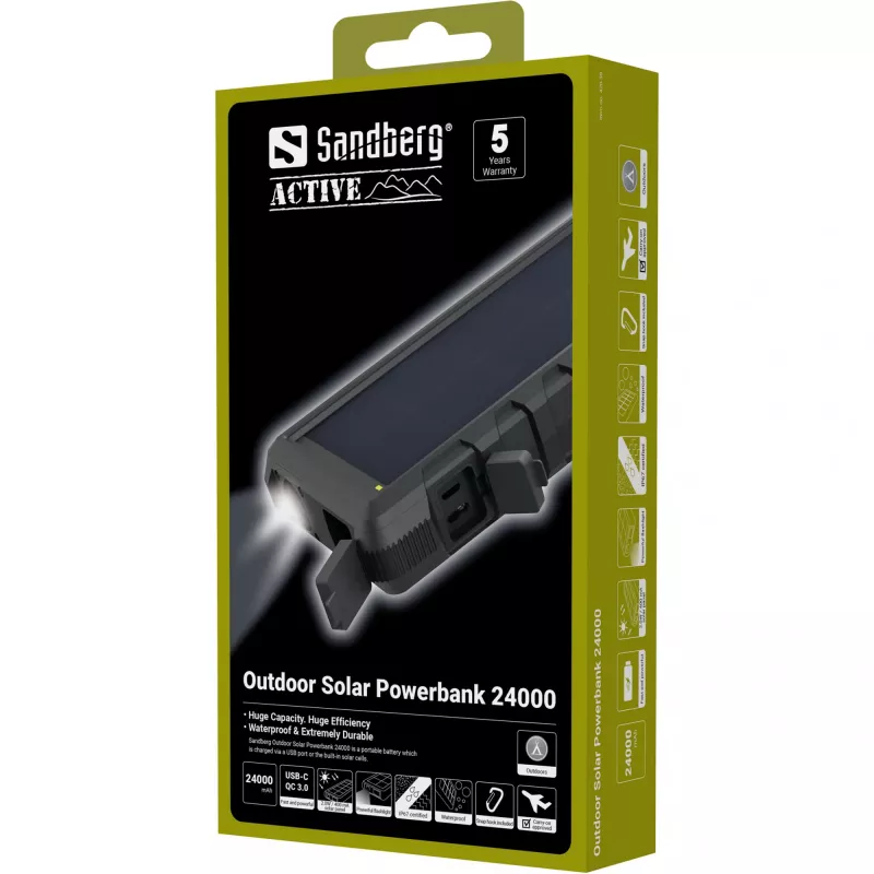 Sandberg Outdoor Solar Powerbank 24000 mAh