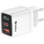 Įkroviklis Sandberg 2in1 1xUSB-C 1xUSB 35W vidinis AC universalus