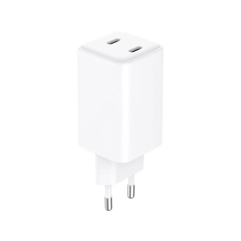 Sandberg AC įkroviklis Dual USB-C PD65W EU, vidaus, AC, 20 V, 3,25 A, baltas