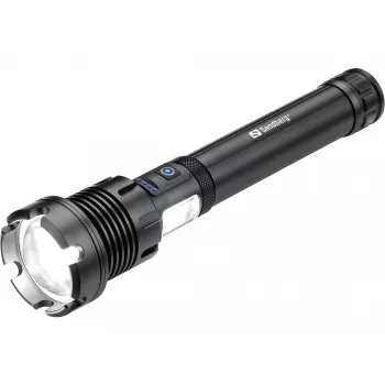 Sandberg Survivor 7in1 žibintuvėlis su powerbank 10000, rankinis, juodas, aliuminis, LED, 2 lempos, 500 lm
