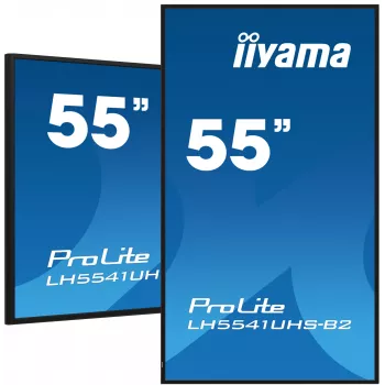 iiyama LH5541UHS-B2 stendinis ekranas 138.7 cm (54.6 col.) LCD 500 cd/m² 4K Ultra HD juodas su integruotu procesoriumi 24/7