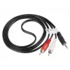 Audio kabelis LANBERG 3,5 mm lizdas – 2×RCA kištukas 1,5 m juodas