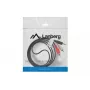 Audio kabelis LANBERG 3,5 mm lizdas – 2×RCA kištukas 1,5 m juodas