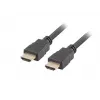 HDMI kabelis LANBERG CA-HDMI-11CC-0005-BK 0,5 m, HDMI Type A kištukas–kištukas, HDMI 1.4, 10,2 Gbit/s, juodas
