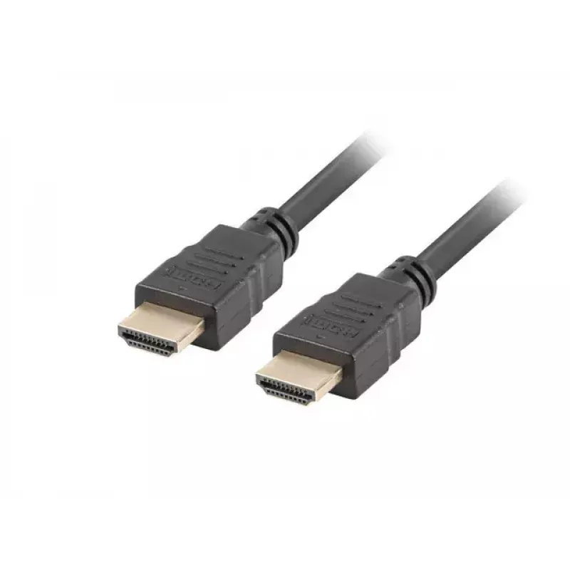 HDMI kabelis LANBERG CA-HDMI-11CC-0005-BK 0,5 m, HDMI Type A kištukas–kištukas, HDMI 1.4, 10,2 Gbit/s, juodas