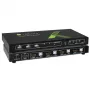 Techly 4x1 USB HDMI KVM jungiklis 4Kx2K IDATA KVM-HDMI4U, juodas