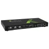 Techly 4x1 USB HDMI KVM jungiklis 4Kx2K IDATA KVM-HDMI4U, juodas