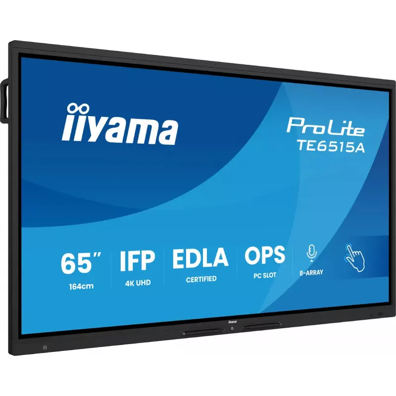 Monitorius iiyama TE6515A-B1AG 65 colių 4K UHD liečiamasis ekranas