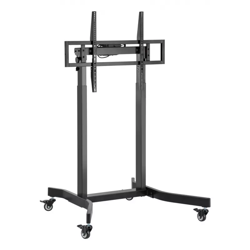 Techly ICA-TR68M elektrinis mobilus TV stovas 55–100 colių (139,7–254 cm) juodas