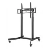 Techly ICA-TR68M elektrinis mobilus TV stovas 55–100 colių (139,7–254 cm) juodas
