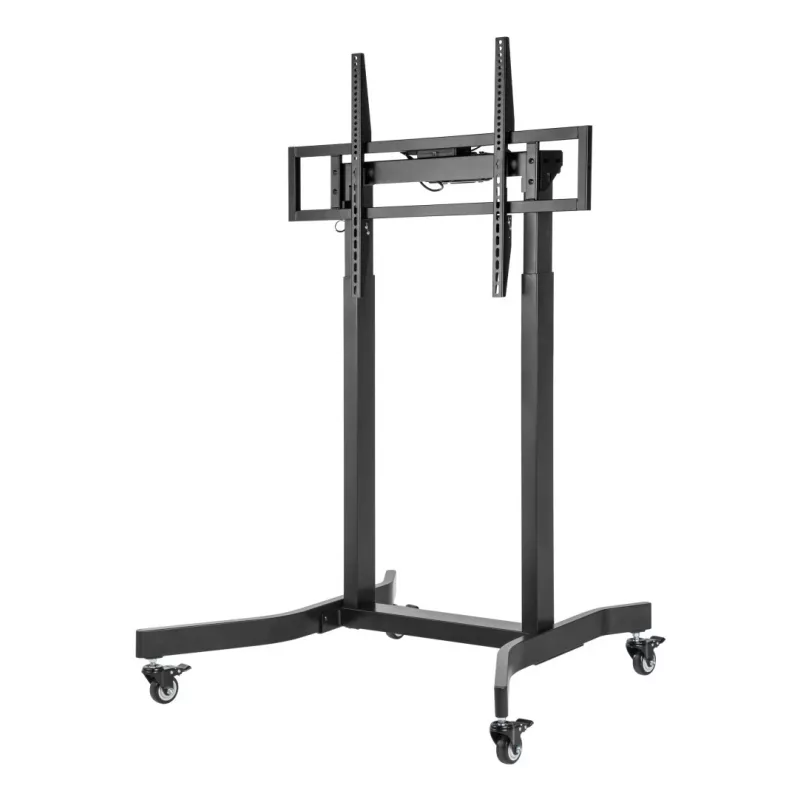 Techly ICA-TR68M elektrinis mobilus TV stovas 55–100 colių (139,7–254 cm) juodas