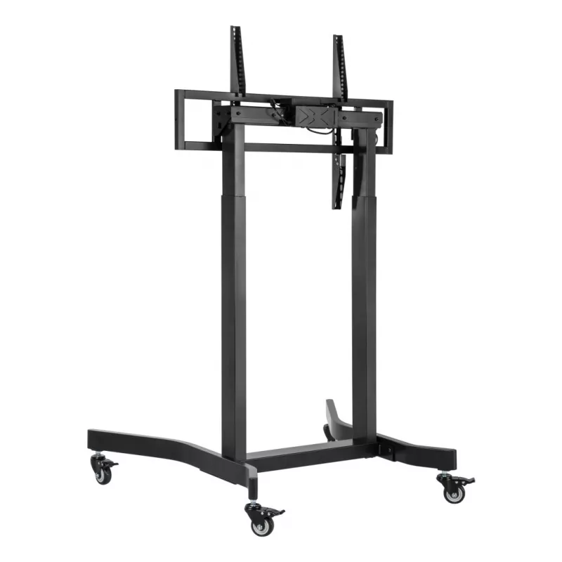 Techly ICA-TR68M elektrinis mobilus TV stovas 55–100 colių (139,7–254 cm) juodas