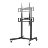 Techly ICA-TR68M elektrinis mobilus TV stovas 55–100 colių (139,7–254 cm) juodas