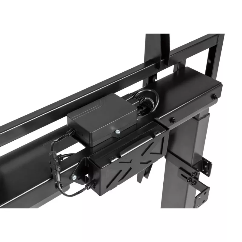 Techly ICA-TR68M elektrinis mobilus TV stovas 55–100 colių (139,7–254 cm) juodas