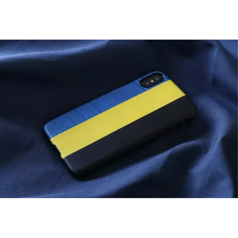 Dėklas iPhone X/XS man and wood dandy mėlynai juodas, apsauginis kietas korpusas