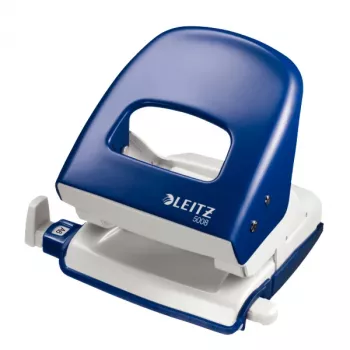 Leitz NeXXt 5008 2-ių skylių perforatorius, 30 lapų, mėlynas/baltas