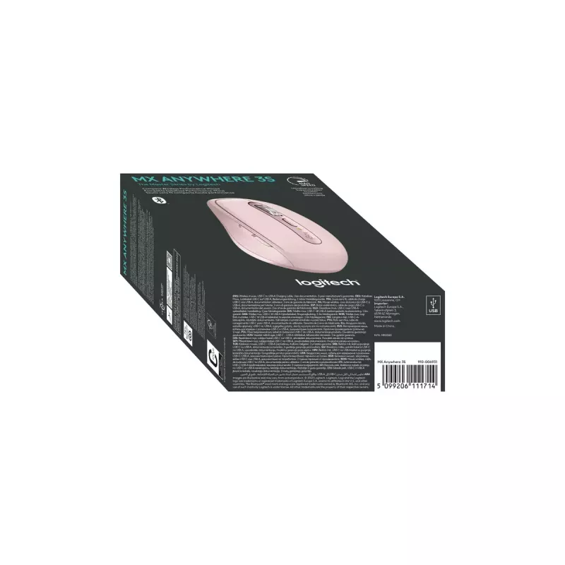 Pelė Logitech MX Anywhere 3S Pink USB optinė