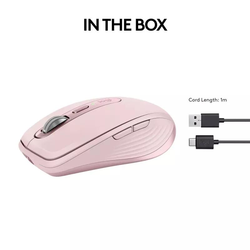 Pelė Logitech MX Anywhere 3S Pink USB optinė