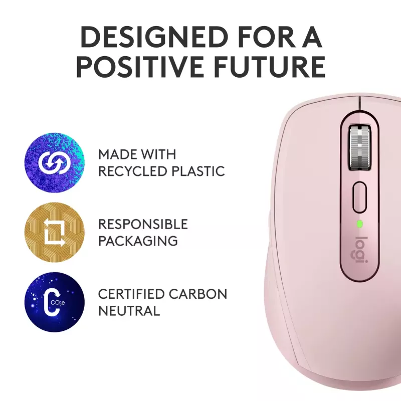 Pelė Logitech MX Anywhere 3S Pink USB optinė