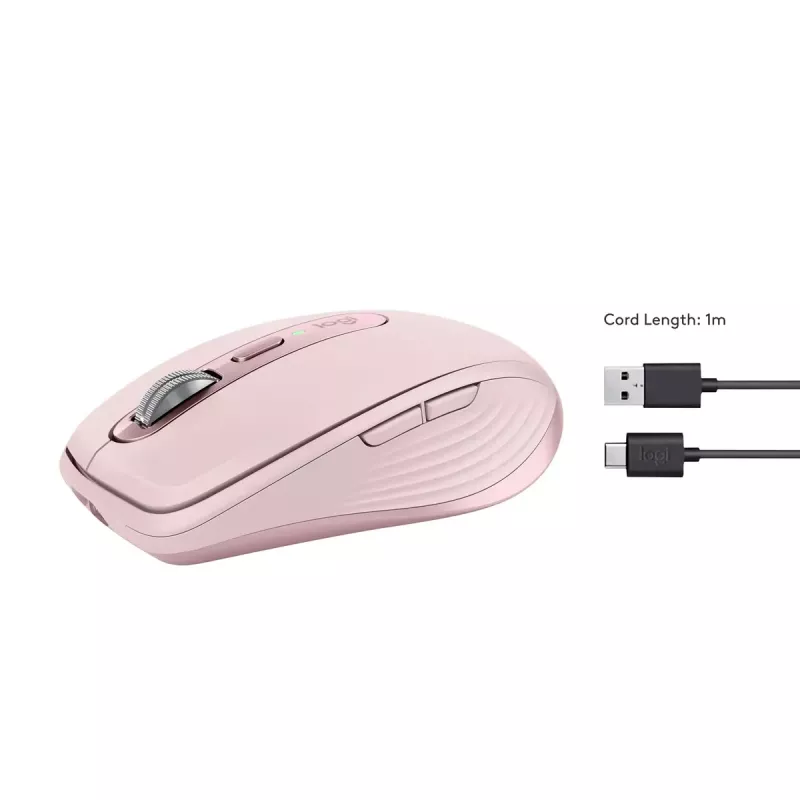 Pelė Logitech MX Anywhere 3S Pink USB optinė