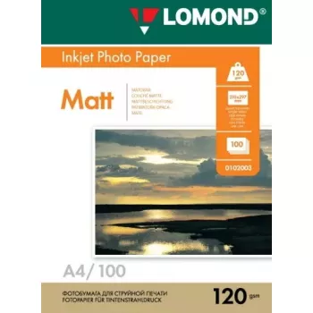 Matinis fotopopierius rašaliniams spausdintuvams Lomond 0102003 120 g/m² A4 100 lapų