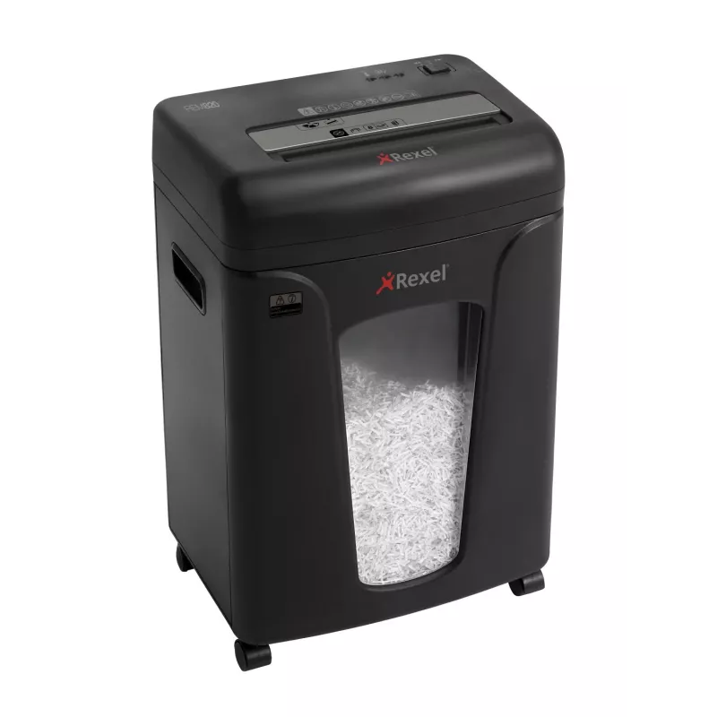 Popieriaus smulkintuvas Rexel Mercury REM820 Jam Free P5, mikropjūvis, 22,5 cm, 1,9 x 15 mm, 21 l, 8 lapų, 58 dB