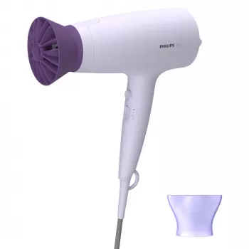 Plaukų džiovintuvas Philips BHD341/10 2100 W, alyvinė, 6 greičiai, 6 šilumos lygiai, šalto oro pūtimas, koncentratoriaus antgalis