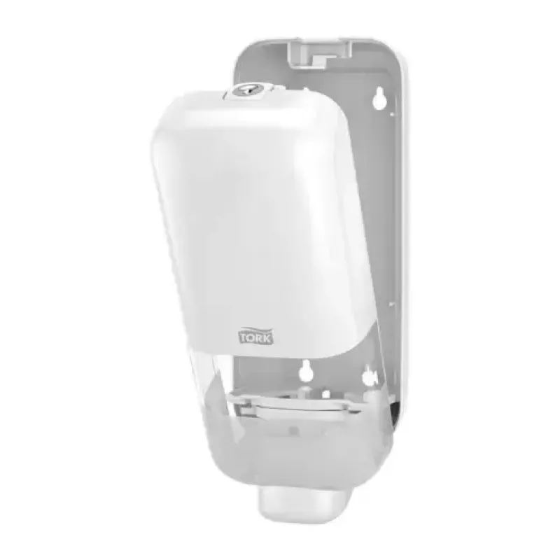 Tork S4 muilo ir dezinfekcijos dozatorius, baltas – sieninis skysčio dozatorius, modelis 564500