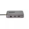 StarTech.com USB-C dokavimo stotelė, dvigubas 4K 60Hz HDMI, suderinama su Macbook Pro (M1/M2/M3/M4) ir Windows, USB-A/USB-C 10Gbps šakotuvas, 100W galios perdavimas, GbE, SD, 22in/56cm kabelis