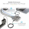 StarTech.com USB-C dokavimo stotelė, dvigubas 4K 60Hz HDMI, suderinama su Macbook Pro (M1/M2/M3/M4) ir Windows, USB-A/USB-C 10Gbps šakotuvas, 100W galios perdavimas, GbE, SD, 22in/56cm kabelis
