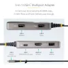 StarTech.com USB-C daugiafunkcis adapteris – 4K 60Hz HDMI su HDR – 3 prievadų USB šakotuvas – 100W Power Delivery perdavimas – sertifikuotas Chromebook
