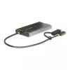 StarTech.com USB-C į Dvigubą HDMI Adapteris - USB-C arba A į 2x HDMI - 4K 60Hz - 100W Maitinimo Tiekimo Perdavimas - 30cm įmontuotas kabelis - USB į HDMI Kelių Monitorių Konverteris Nešiojamam Kompiuteriui - TAA
