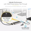 StarTech.com USB-C į Dvigubą HDMI Adapteris - USB-C arba A į 2x HDMI - 4K 60Hz - 100W Maitinimo Tiekimo Perdavimas - 30cm įmontuotas kabelis - USB į HDMI Kelių Monitorių Konverteris Nešiojamam Kompiuteriui - TAA