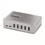 StarTech.com 10 prievadų USB-C šakotuvas - 8x USB-A / 2x USB-C - su maitinimu, 65W maitinimo blokas - USB 3.1 10Gbps - stalinis/nešiojamas USB šakotuvas su USB-IF sertifikuotu 3 pėdų fiksuojamu kabeliu