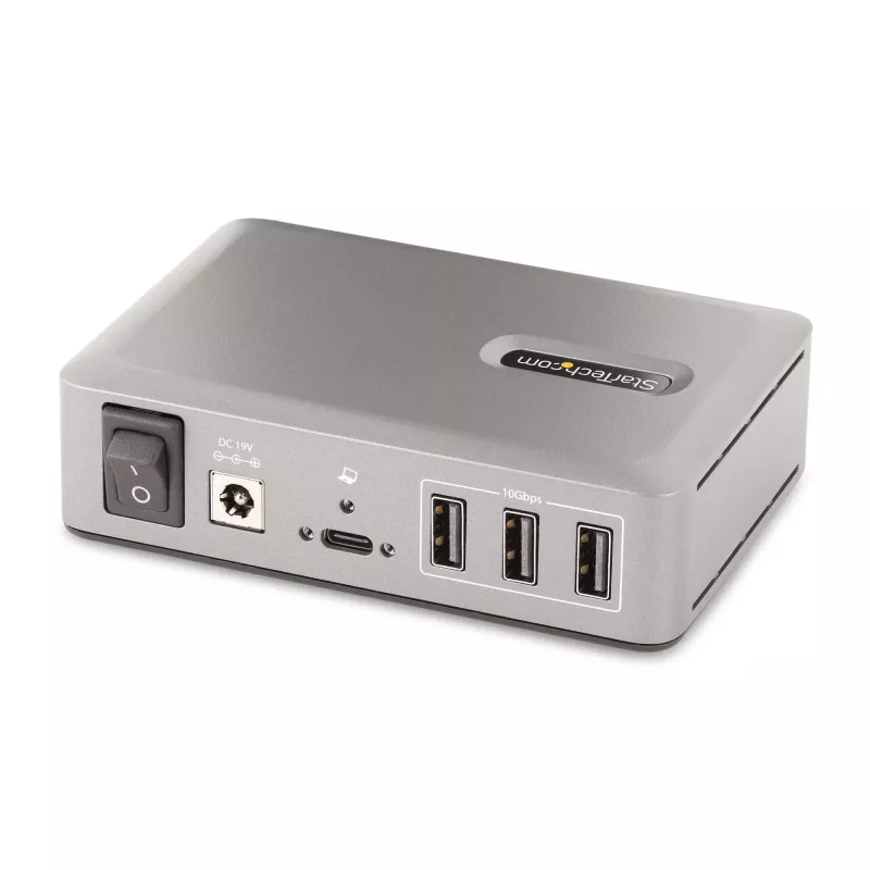 StarTech.com 10 prievadų USB-C šakotuvas - 8x USB-A / 2x USB-C - su maitinimu, 65W maitinimo blokas - USB 3.1 10Gbps - stalinis/nešiojamas USB šakotuvas su USB-IF sertifikuotu 3 pėdų fiksuojamu kabeliu
