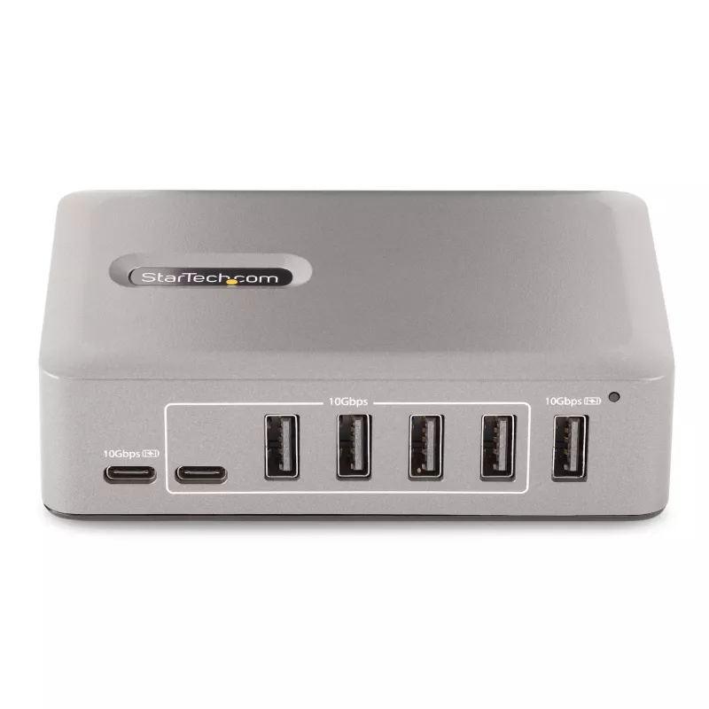 StarTech.com 10 prievadų USB-C šakotuvas - 8x USB-A / 2x USB-C - su maitinimu, 65W maitinimo blokas - USB 3.1 10Gbps - stalinis/nešiojamas USB šakotuvas su USB-IF sertifikuotu 3 pėdų fiksuojamu kabeliu