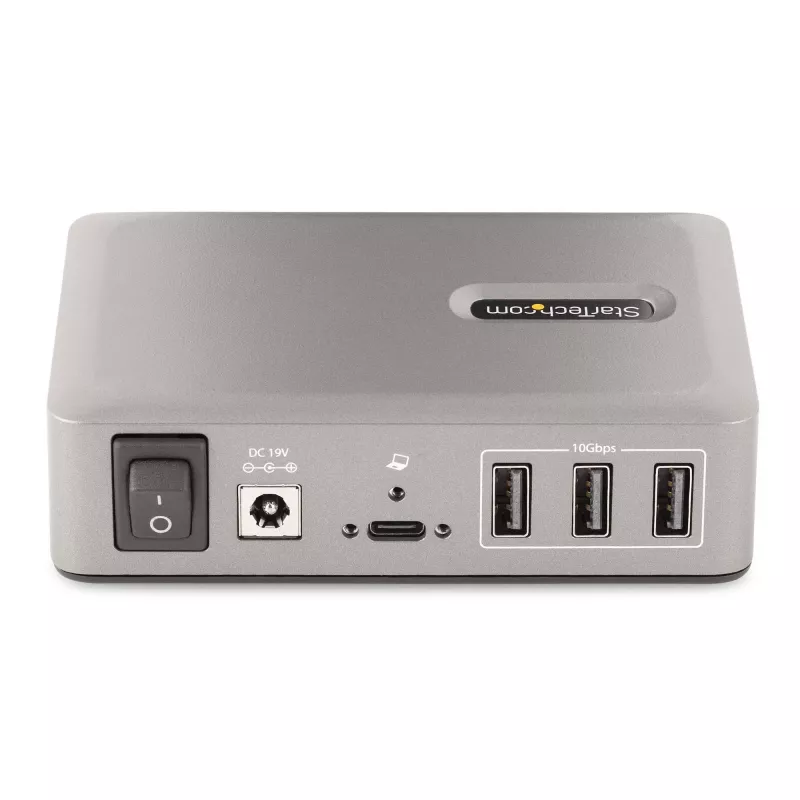 StarTech.com 10 prievadų USB-C šakotuvas - 8x USB-A / 2x USB-C - su maitinimu, 65W maitinimo blokas - USB 3.1 10Gbps - stalinis/nešiojamas USB šakotuvas su USB-IF sertifikuotu 3 pėdų fiksuojamu kabeliu
