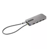 StarTech.com USB-C kelių prievadų adapteris 4K 60Hz HDMI vaizdui, 3x USB-A 5Gbps, 100W USB PD perdavimas/GbE/SD/MicroSD, 30 cm kabelis, nešiojama stotelė