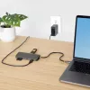 StarTech.com USB-C kelių prievadų adapteris 4K 60Hz HDMI vaizdui, 3x USB-A 5Gbps, 100W USB PD perdavimas/GbE/SD/MicroSD, 30 cm kabelis, nešiojama stotelė