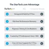 StarTech.com USB-C kelių prievadų adapteris 4K 60Hz HDMI vaizdui, 3x USB-A 5Gbps, 100W USB PD perdavimas/GbE/SD/MicroSD, 30 cm kabelis, nešiojama stotelė